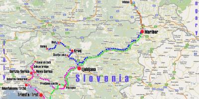 Khu cảng Slovenia bản đồ