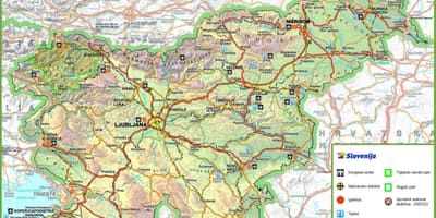 Bản đồ của croatia đường