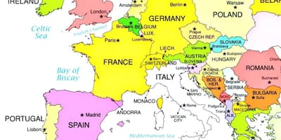 Bản đồ châu âu đang ở Slovenia
