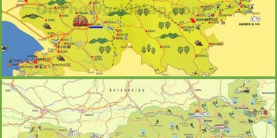 Slovenia bản đồ du lịch