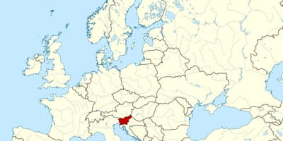 Slovenia vị trí trên bản đồ thế giới