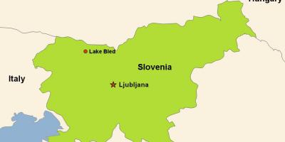 Bản đồ của đồi Slovenia